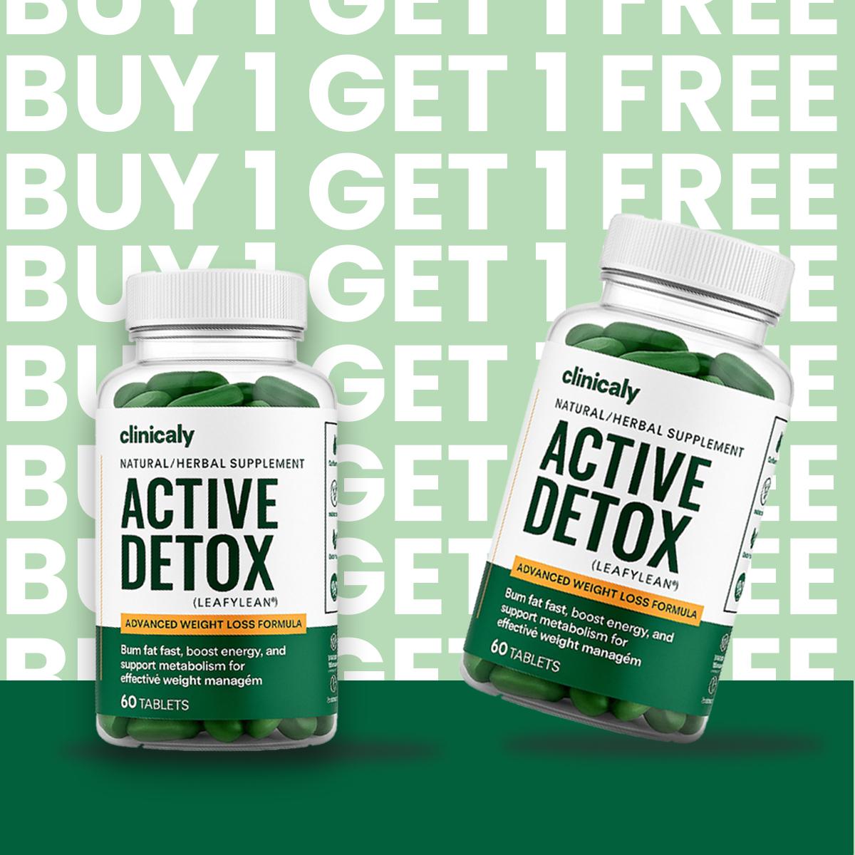 Active Detox two bottle pack, buy one get one free offer