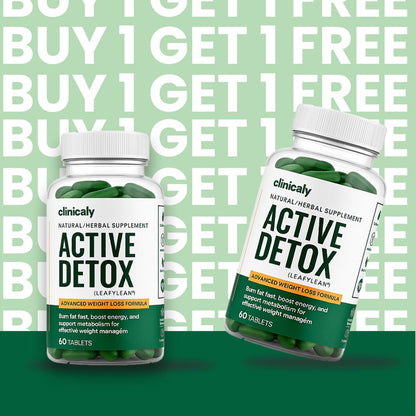 Active Detox two bottle pack, buy one get one free offer